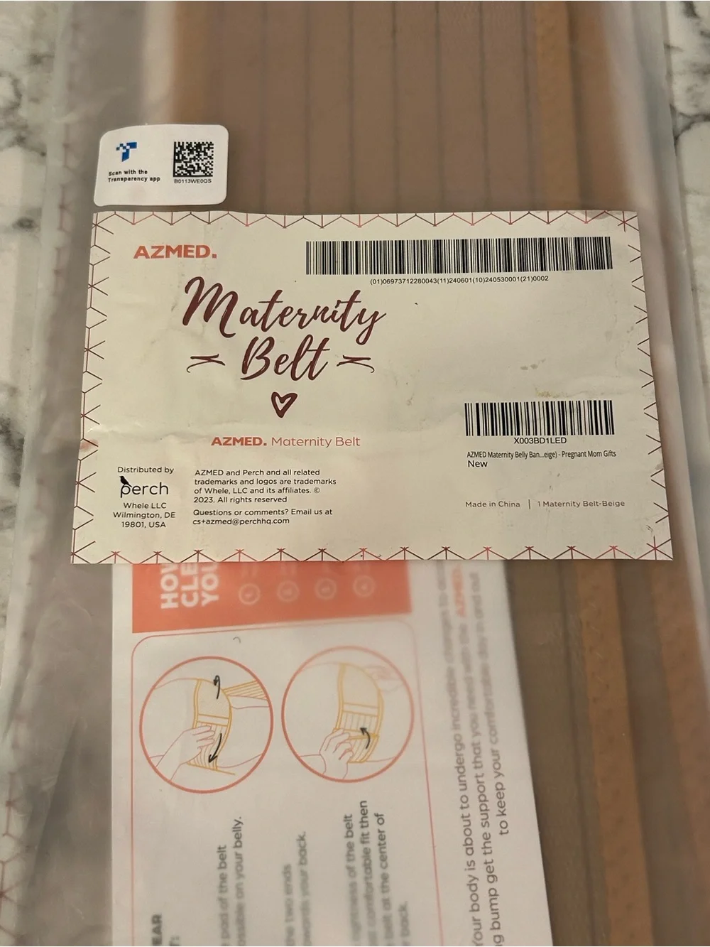 NWT Azmed Maternity Belt Back Support
